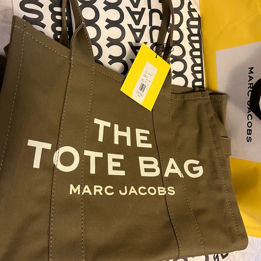 Marc Jacobs ToteCanvasLargeGreen Slate ToteNew With Tags Authentic Marc Jacobs ToteCanvasLargeGreen Slate ToteNew With Tags Authentic